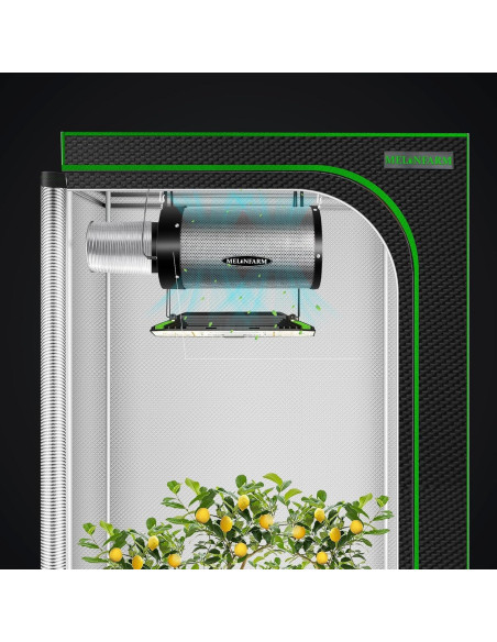 Kit de Filtración de Aire MELONFARM 4" con Ventilador 14 cm