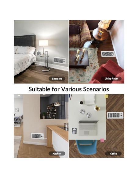 Ventilador Aumentador Howeall 4x12" Blanco Silencioso WiFi