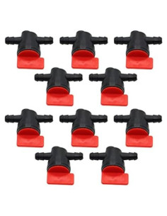 10 Válvulas de Corte de Combustible Nakkaa 1/4" ID
