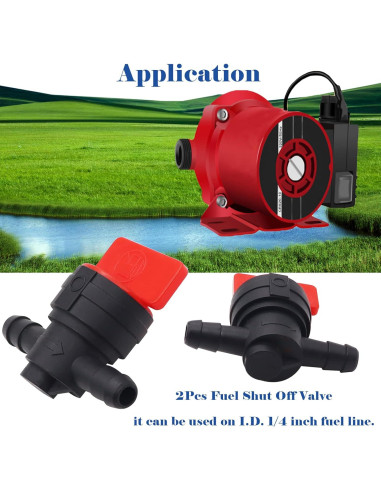 Válvula de Corte de Combustible Tnisesm 2 Piezas 6.35mm