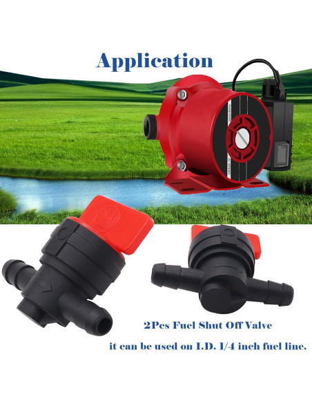 Válvula de Corte de Combustible Tnisesm 2 Piezas 6.35mm