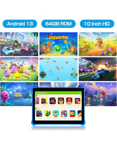 Tableta PRITOM Touch10 para Niños 10" Android 13 64GB 2