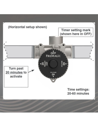 Temporizador de Apagado 1 Hora Fire Magic 100,000 BTU Gas