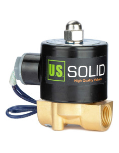 Válvula Solenoide Eléctrica U.S. Solid 3/8" 12V DC Junta VITON