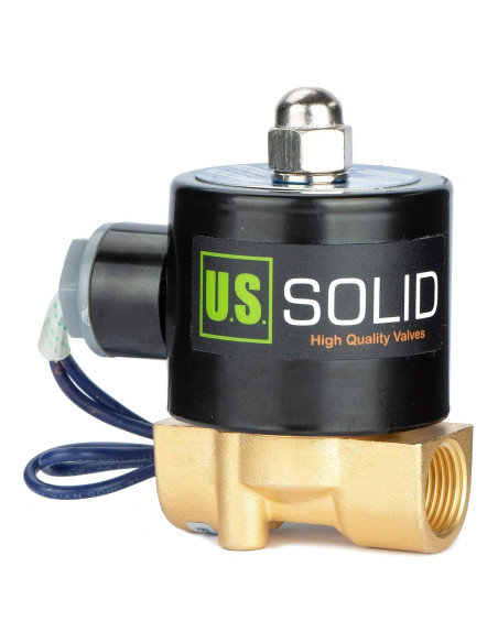 Válvula Solenoide Eléctrica U.S. Solid 3/8" 12V DC Junta VITON