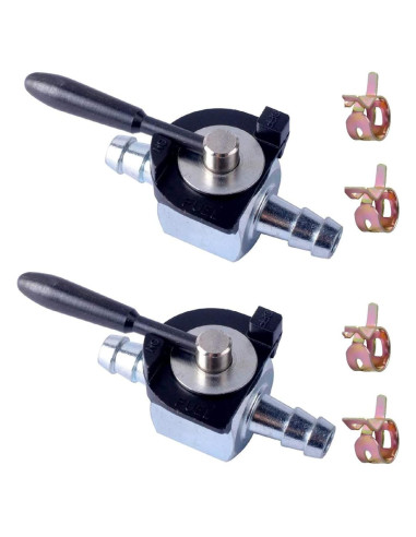 Válvula de Corte de Combustible Podoy 1/4" Metal Paquete de 2