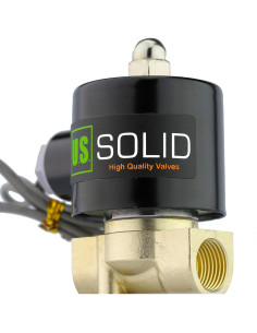 Válvula Solenoide Eléctrica U.S. Solid 3/8" 12V DC Junta VITON 2