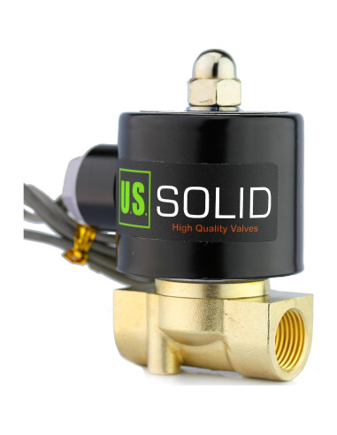 Válvula Solenoide Eléctrica U.S. Solid 3/8" 12V DC Junta VITON