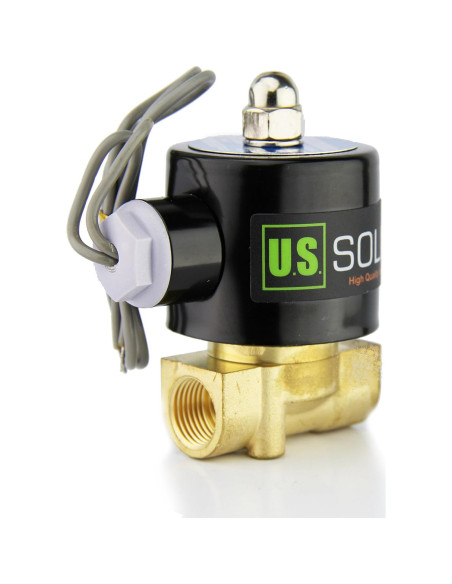 Válvula Solenoide Eléctrica U.S. Solid 3/8" 12V DC Junta VITON