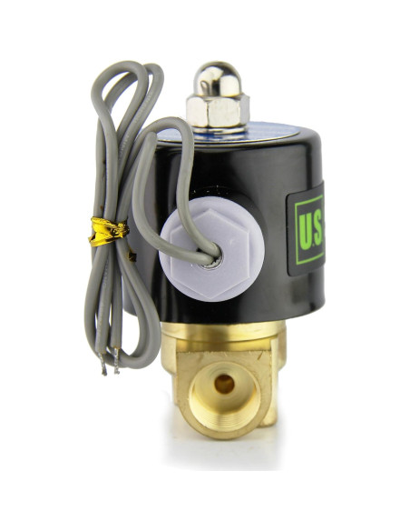 Válvula Solenoide Eléctrica U.S. Solid 3/8" 12V DC Junta VITON