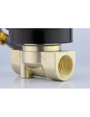 Válvula Solenoide Eléctrica U.S. Solid 3/8" 12V DC Junta VITON