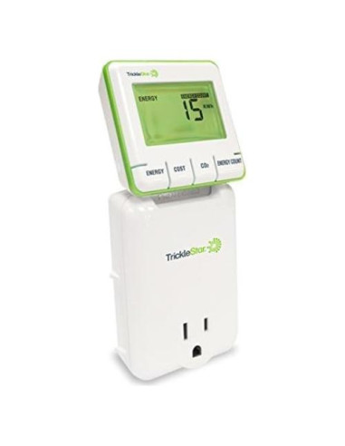 Medidor de Energía TrickleStar TS2003 - Consumo en Vatios, Costo y CO2