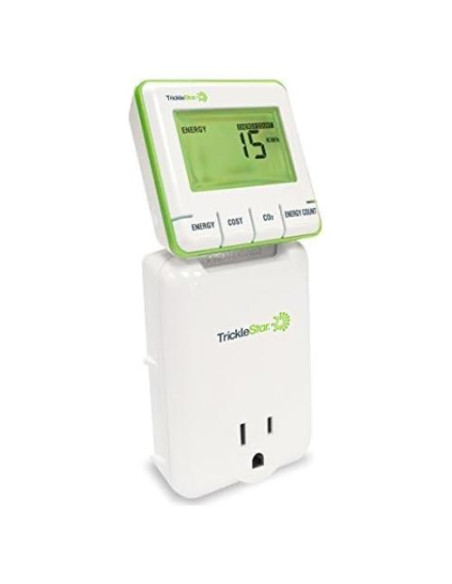 Medidor de Energía TrickleStar TS2003 - Consumo en Vatios, Costo y CO2