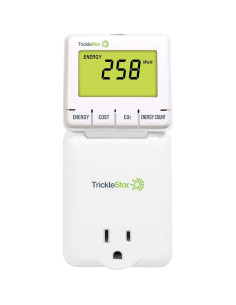 Medidor de Energía TrickleStar TS2003 - Consumo en Vatios, Costo y CO2 2