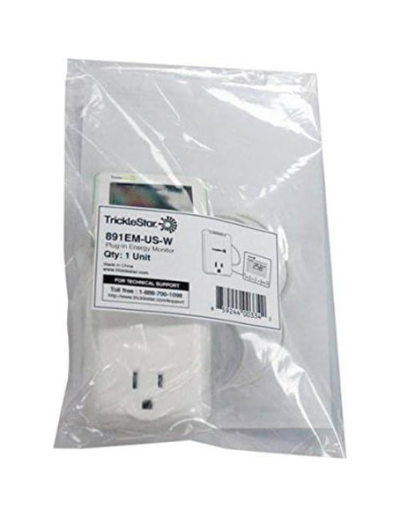Medidor de Energía TrickleStar TS2003 - Consumo en Vatios, Costo y CO2