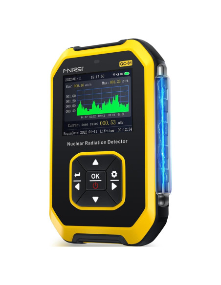 Detector de Radiación Nuclear FNIRSI GC-01 Portátil con Alarma