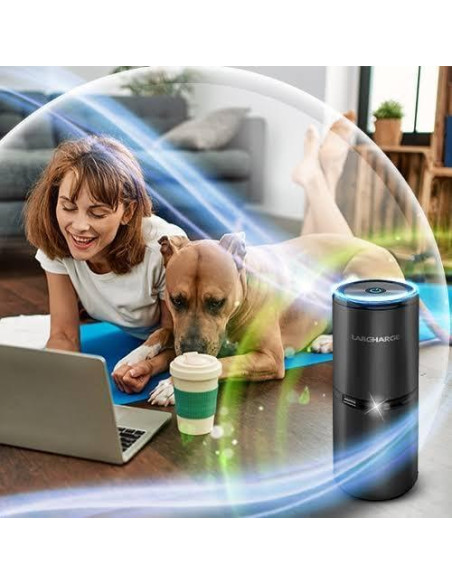 Purificador de Aire Iónico LabCharge Compacto Sin Filtro - 23.2 m