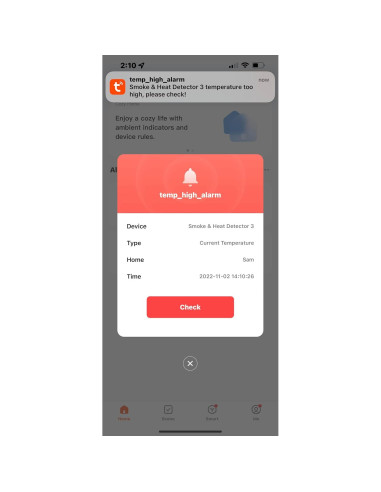 Detector de Humo y Calor VITAL EYE HEALTH LS-898-7P-F5