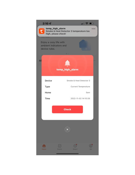 Detector de Humo y Calor VITAL EYE HEALTH LS-898-7P-F5