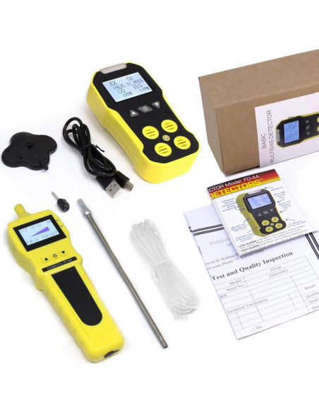 Monitor de 4 Gases Forensics Detectors FD con Bomba USB Monitor de 4 Gases Forensics Detectors FD con Bomba USB