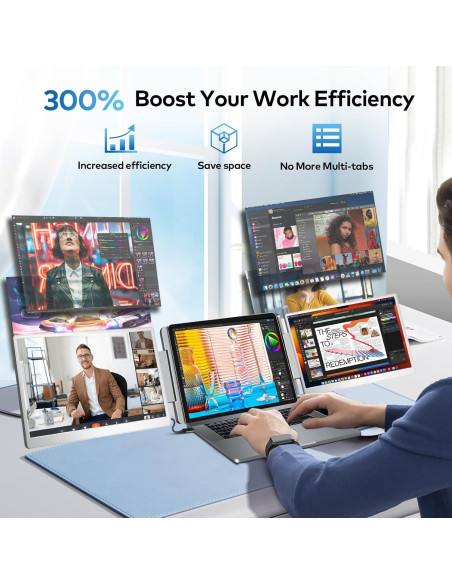 Extensor de Pantalla FHD 14" Ladomi para Laptop 12-16.5"