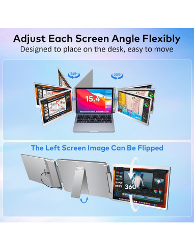 Extensor de Pantalla FHD 14" Ladomi para Laptop 12-16.5"