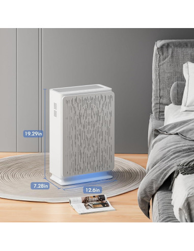 Purificador de Aire AromaRoom HEPA14 para Habitaciones Grandes 195 m