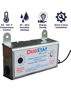 Control de Termostato y Humidistato Doble Ventamatic XXDUOSTAT 2