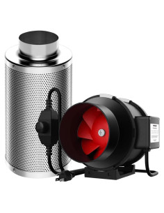 Kit de Ventilación VIVOSUN 6" con Filtro de Carbón 390 CFM