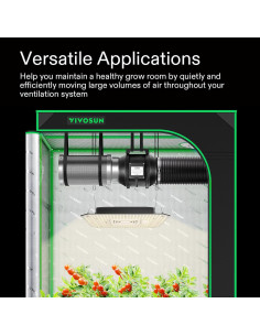 Kit de Ventilación VIVOSUN 6" con Filtro de Carbón 390 CFM 2