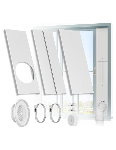 Kit de Ventilación de Ventana HOXHA para Secadora 4"