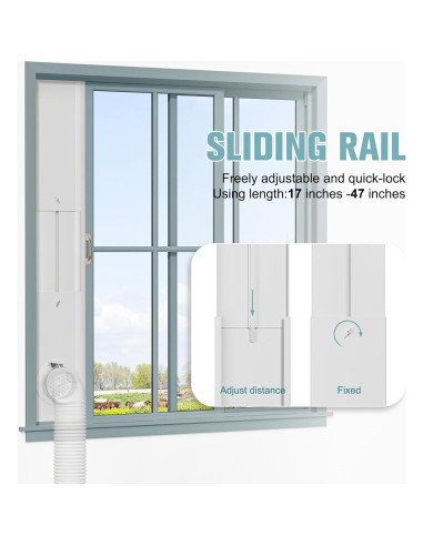 Kit de Ventilación de Ventana HOXHA para Secadora 4"