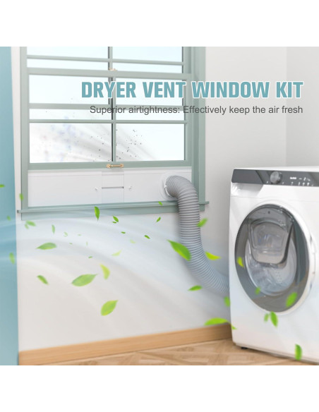 Kit de Ventilación de Ventana HOXHA para Secadora 4"