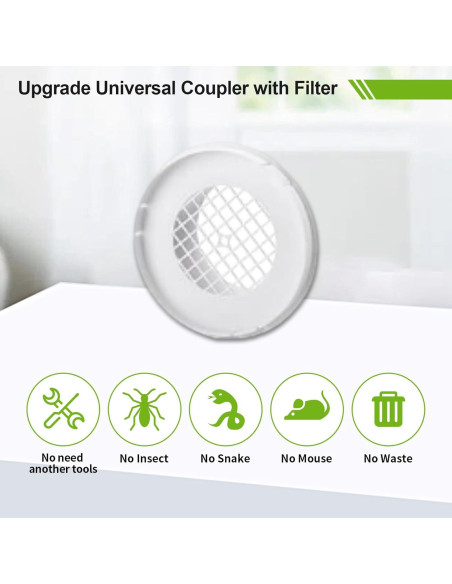 Kit de Ventilación de Ventana para Secadora Hyphen-X 4"