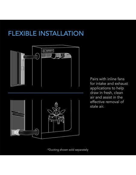 Kit de Ventilación para Ventana AC Infinity 4" y 6"