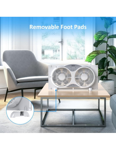 Ventilador de Ventana Shinic BP2-9A, 3 Velocidades, Control Remoto