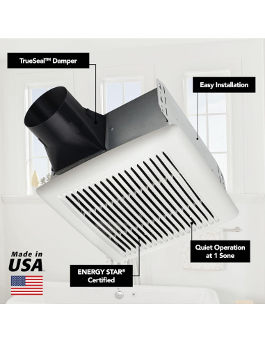 Ventilador Extractor de Baño Broan-NuTone AE110 110 CFM Blanco