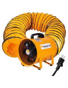 Ventilador Axial MOUNTO 12" con Manguera 7.62m 2900 CFM