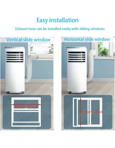 Kit de Ventana para Aire Acondicionado Portátil Coolaihan 15cm