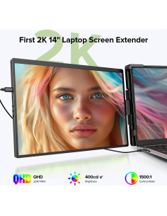Extensor de Pantalla UPERFECT 2K 14" QHD Portátil 2