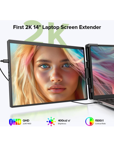 Extensor de Pantalla UPERFECT 2K 14" QHD Portátil
