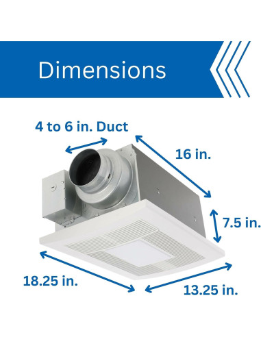 Ventilador Extractor de Baño Panasonic WhisperWarm 1600W LED