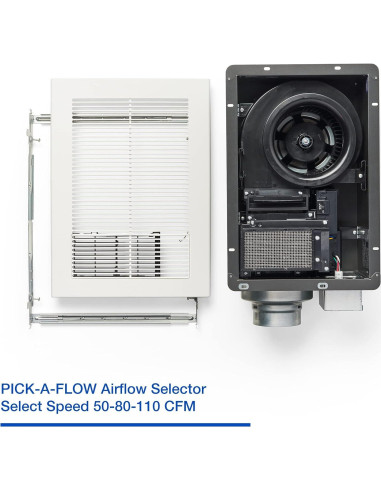 Ventilador Extractor de Baño Panasonic WhisperWarm 1600W LED