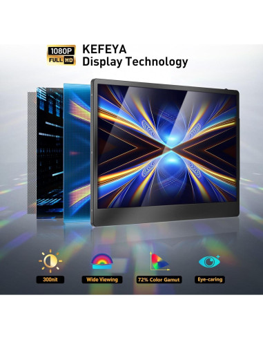 Extensor de Pantalla KEFEYA 14.2" Full HD para Laptop