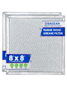 Filtro de Ventilación Bagean BCC024600 20.32x20.32 cm Aluminio 2-Pack