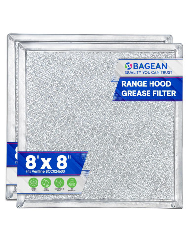 Filtro de Ventilación Bagean BCC024600 20.32x20.32 cm Aluminio 2-Pack