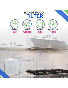 Filtro de Ventilación Bagean BCC024600 20.32x20.32 cm Aluminio 2-Pack 2