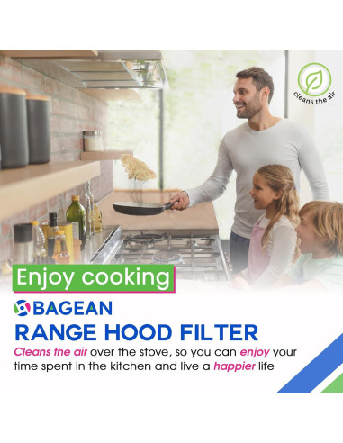 Filtro de Ventilación Bagean BCC024600 20.32x20.32 cm Aluminio 2-Pack