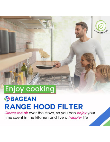 Filtro de Ventilación Bagean BCC024600 20.32x20.32 cm Aluminio 2-Pack