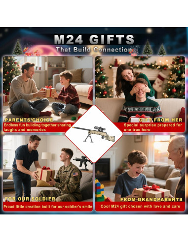 CASEIER M24 Juego de Bloques de Construcción 1380 PCS